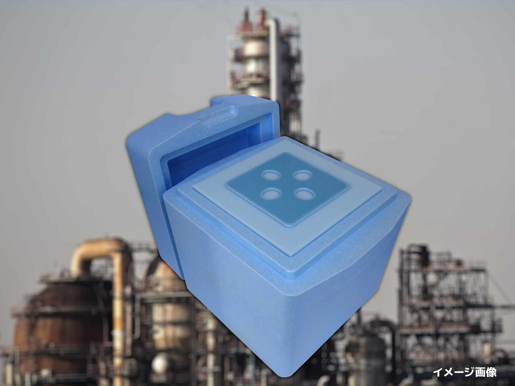 熱中症対策用冷却服向けドライアイス保管箱として「KDI-20」が採用されています 熱中症対策用冷却服向けドライアイス保管箱として「KDI-20」が採用されています